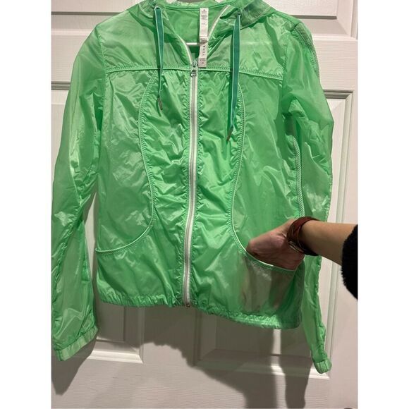 NWOT Lululemon Transparent-See Through Lightweight Windbreaker Hooded Jacket 4 - Picture 5 of 13